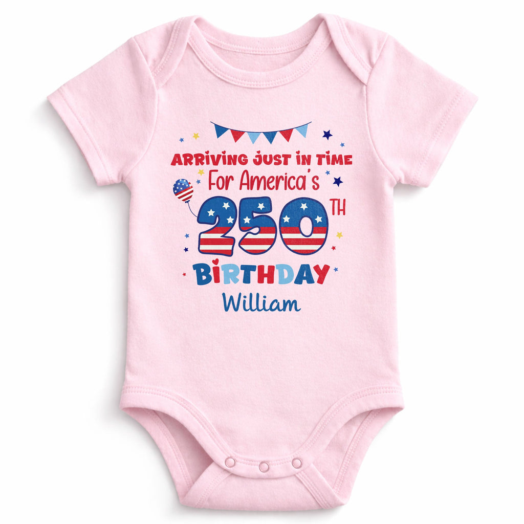 Personalized Baby Onesie Custom Name 4th of July Gift Idea Baby Onesie GradoCreations
