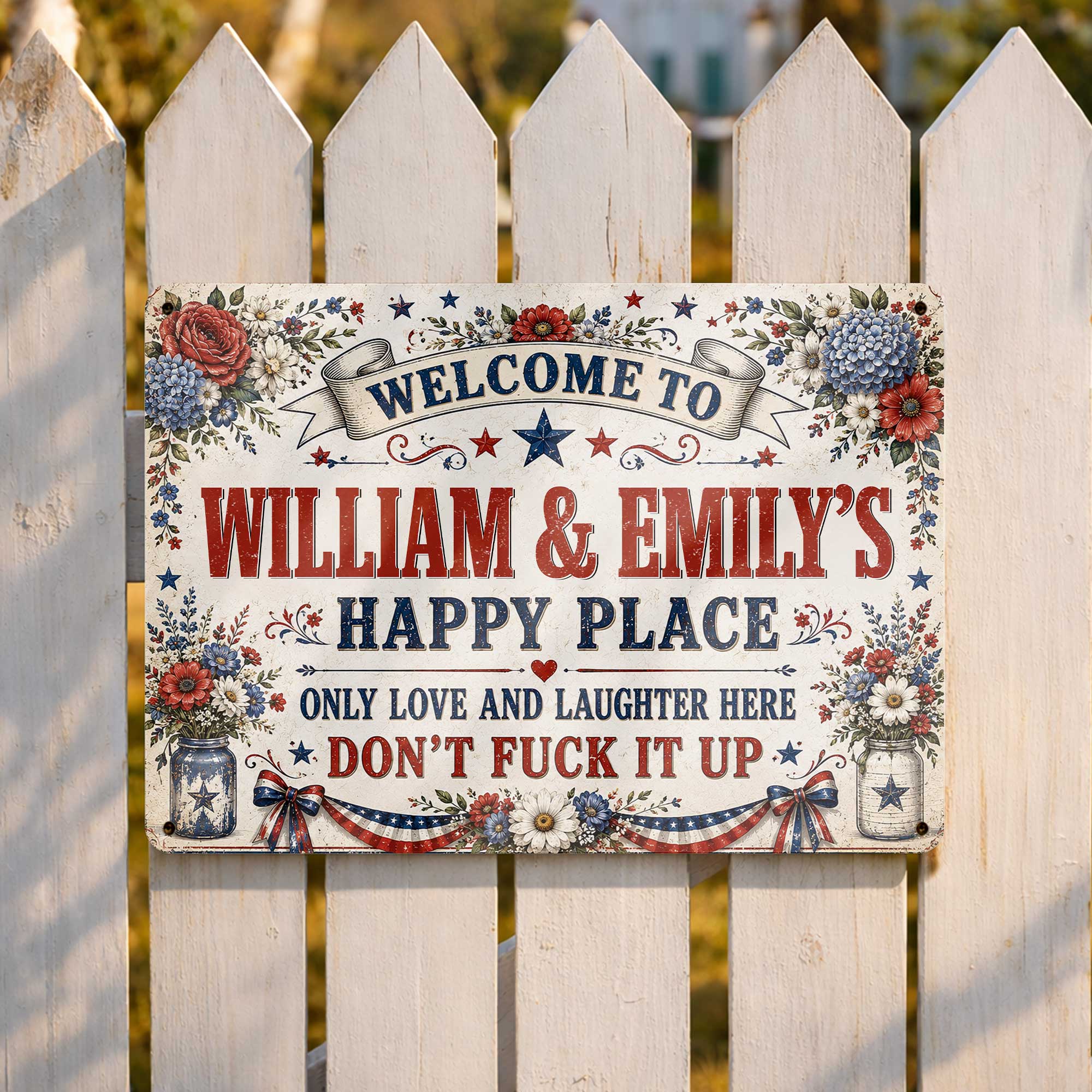 Personalized Metal Sign Custom Family Decor Gift for Home Metal Sign GradoCreations