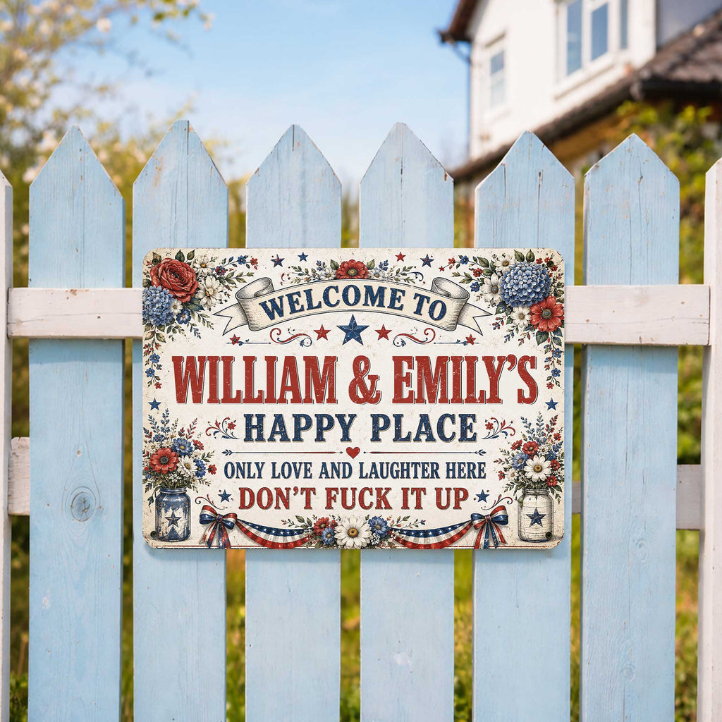Personalized Metal Sign Custom Family Decor Gift for Home Metal Sign GradoCreations
