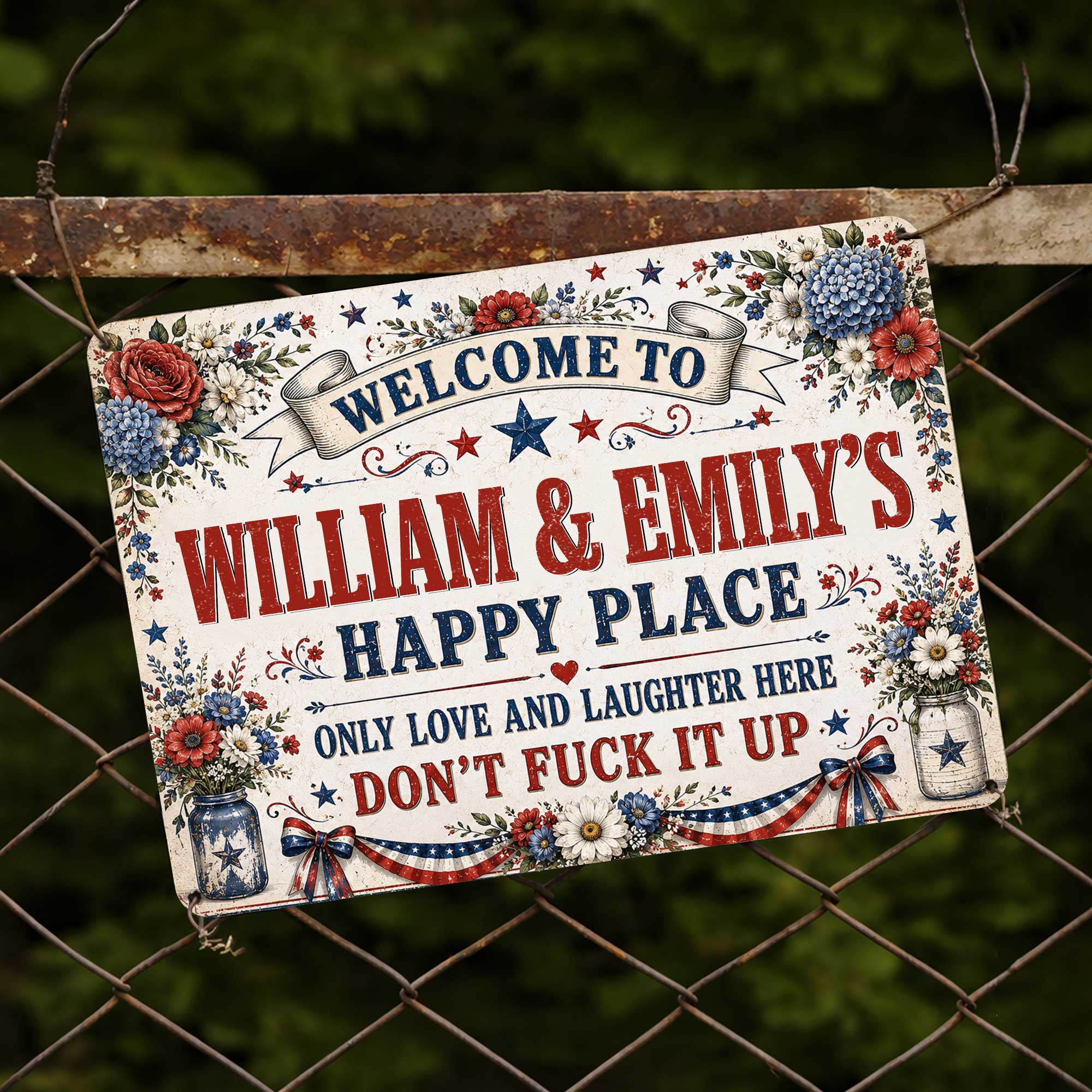 Personalized Metal Sign Custom Family Decor Gift for Home Metal Sign GradoCreations