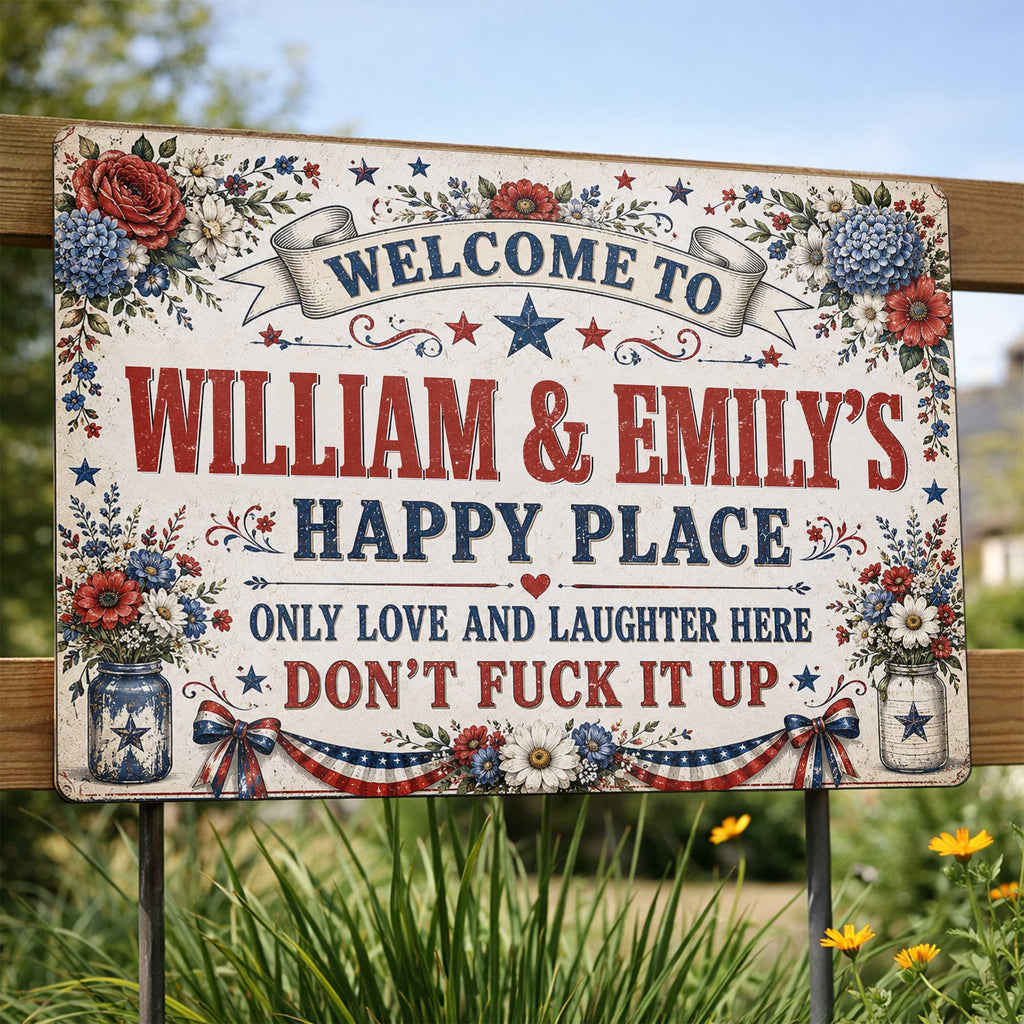 Personalized Metal Sign Custom Family Decor Gift for Home Metal Sign GradoCreations
