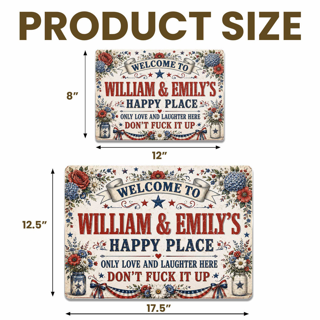 Personalized Metal Sign Custom Family Decor Gift for Home Metal Sign GradoCreations
