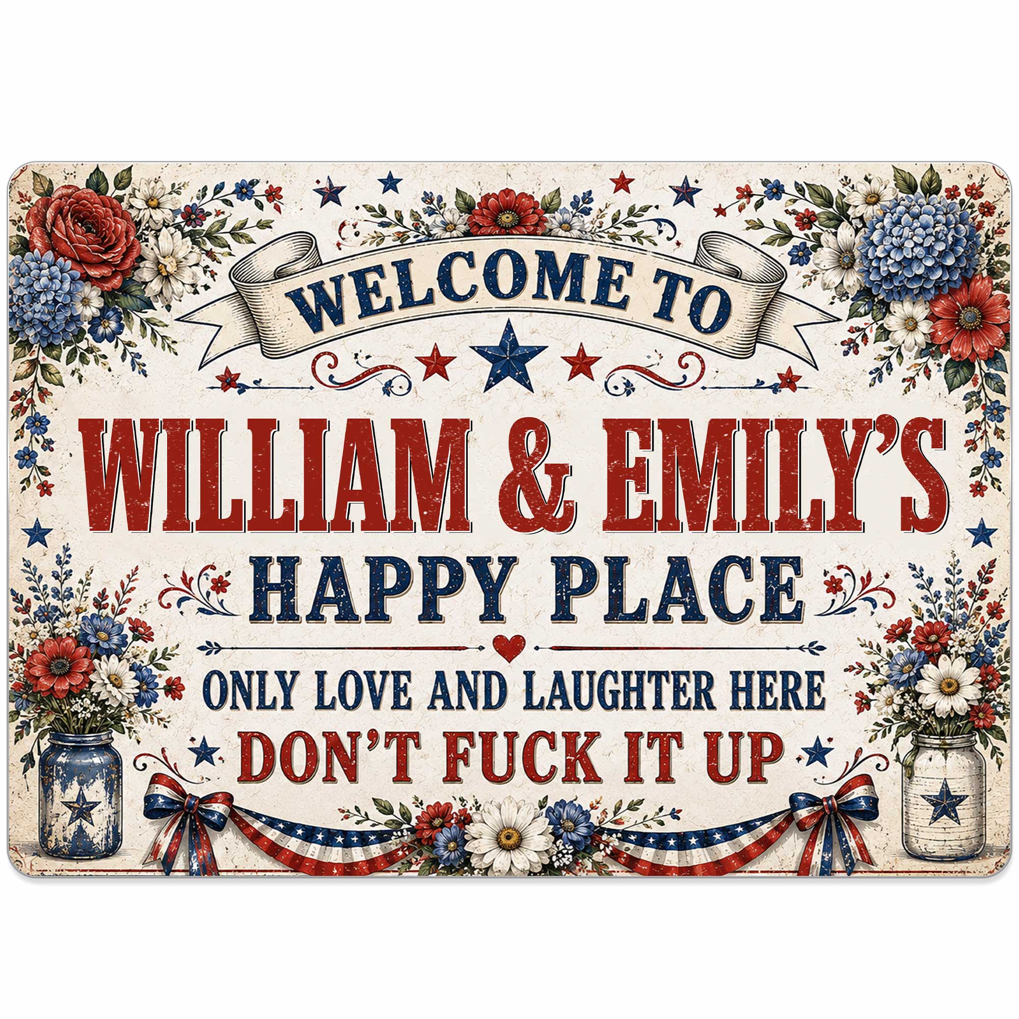 Personalized Metal Sign Custom Family Decor Gift for Home Metal Sign GradoCreations