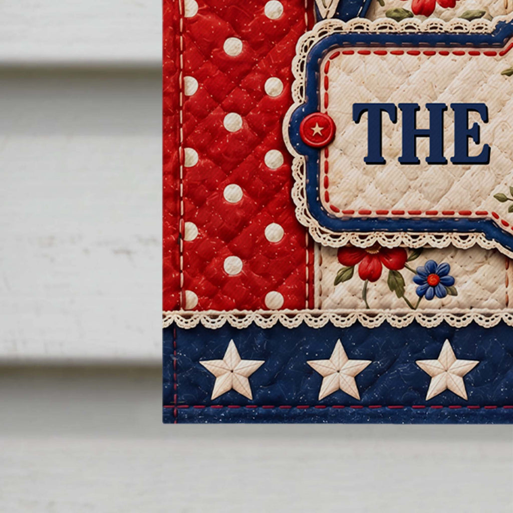 Personalized 4th of July Garden Flag Custom Family Name Gift Garden Flag GradoCreations