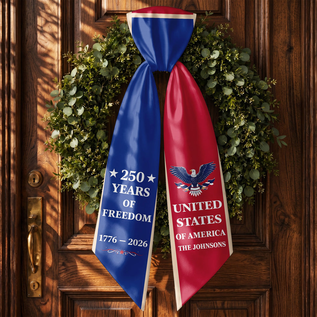 Personalized Patriotic Decorative Sash for 4th of July Party Decorative Sash GradoCreations