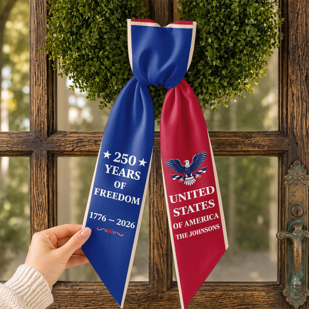 Personalized Patriotic Decorative Sash for 4th of July Party Decorative Sash GradoCreations