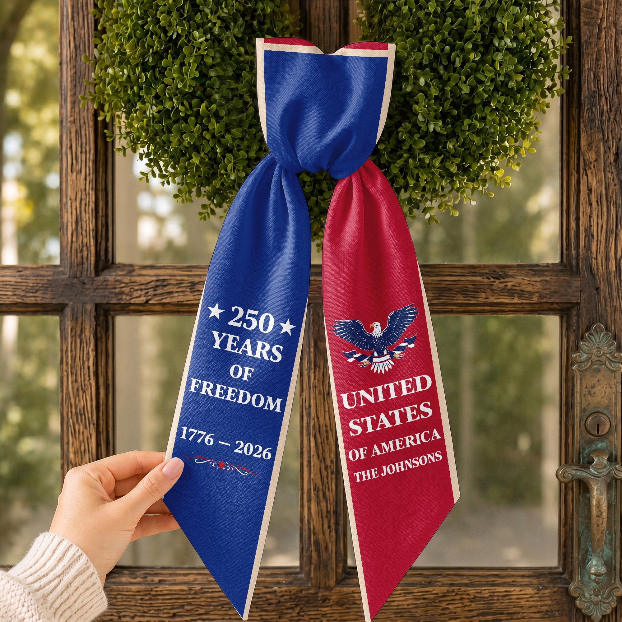 Personalized Patriotic Decorative Sash for 4th of July Party Decorative Sash GradoCreations