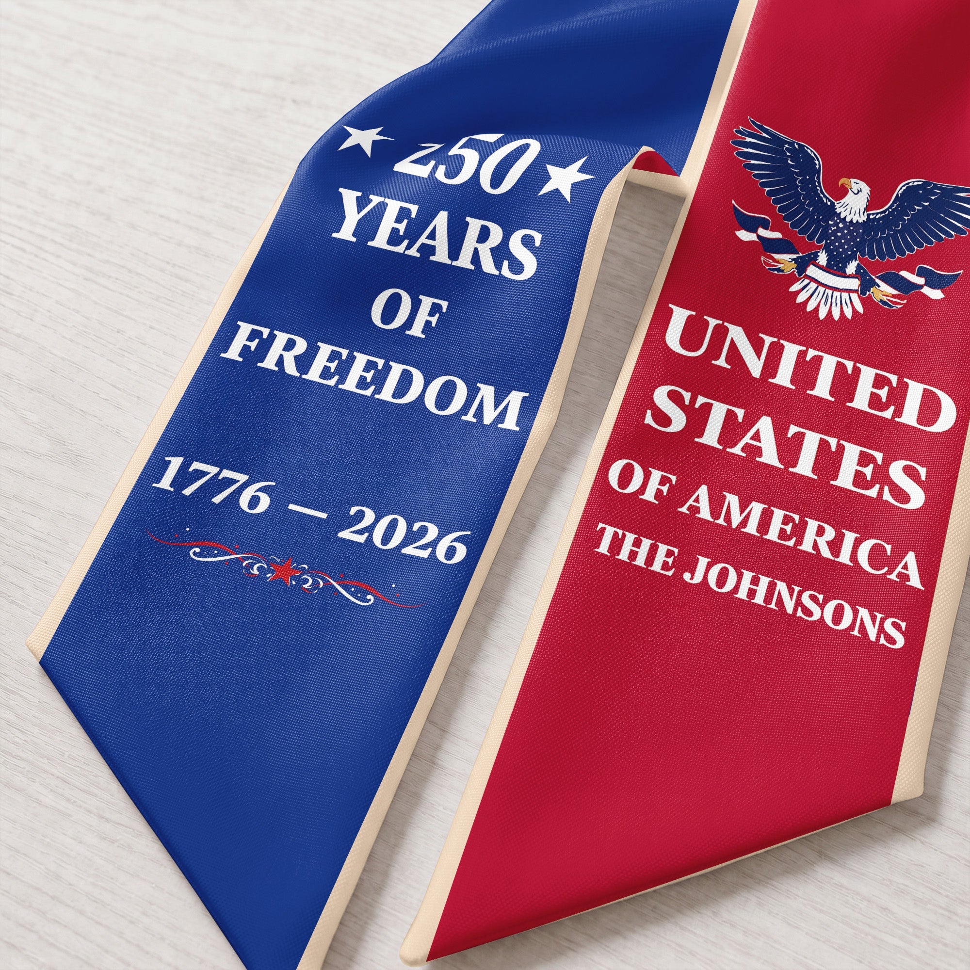 Personalized Patriotic Decorative Sash for 4th of July Party Decorative Sash GradoCreations