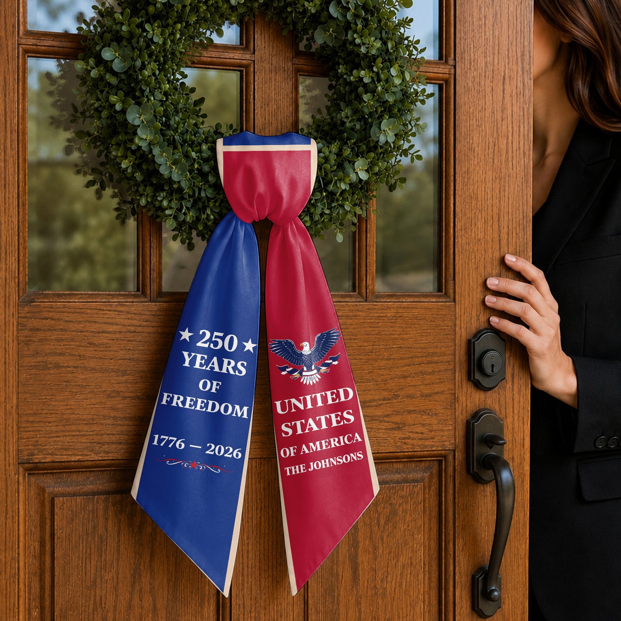Personalized Patriotic Decorative Sash for 4th of July Party Decorative Sash GradoCreations
