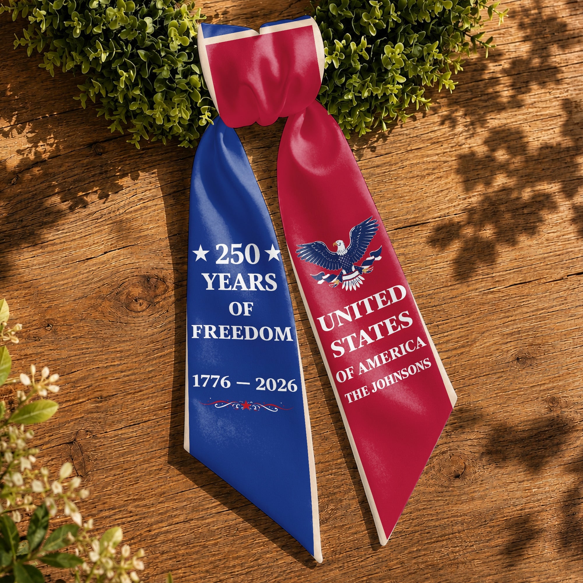 Personalized Patriotic Decorative Sash for 4th of July Party Decorative Sash GradoCreations