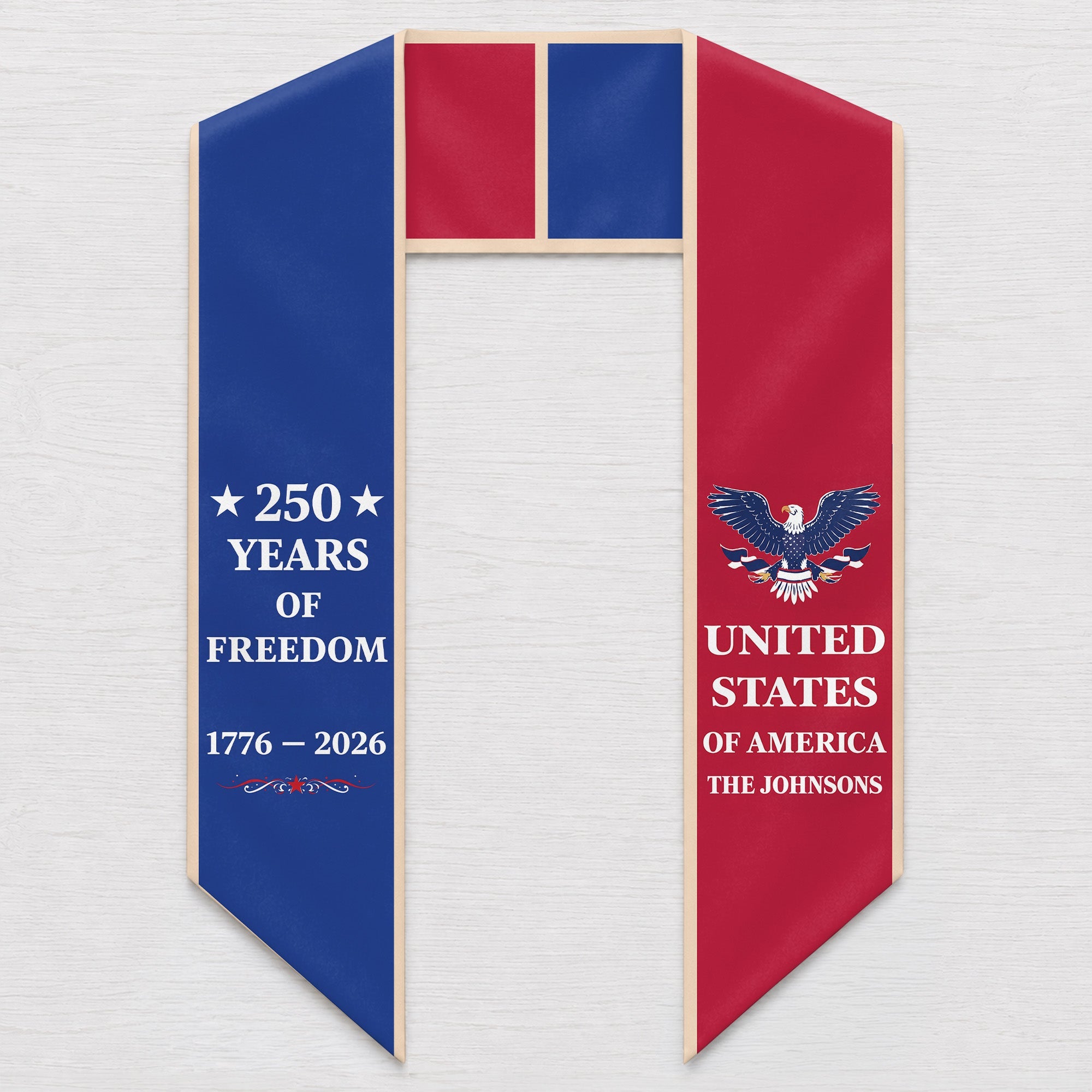 Personalized Patriotic Decorative Sash for 4th of July Party Decorative Sash GradoCreations