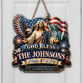 Personalized 4th of July Wood Sign Custom Family Name Gift Wood Sign GradoCreations