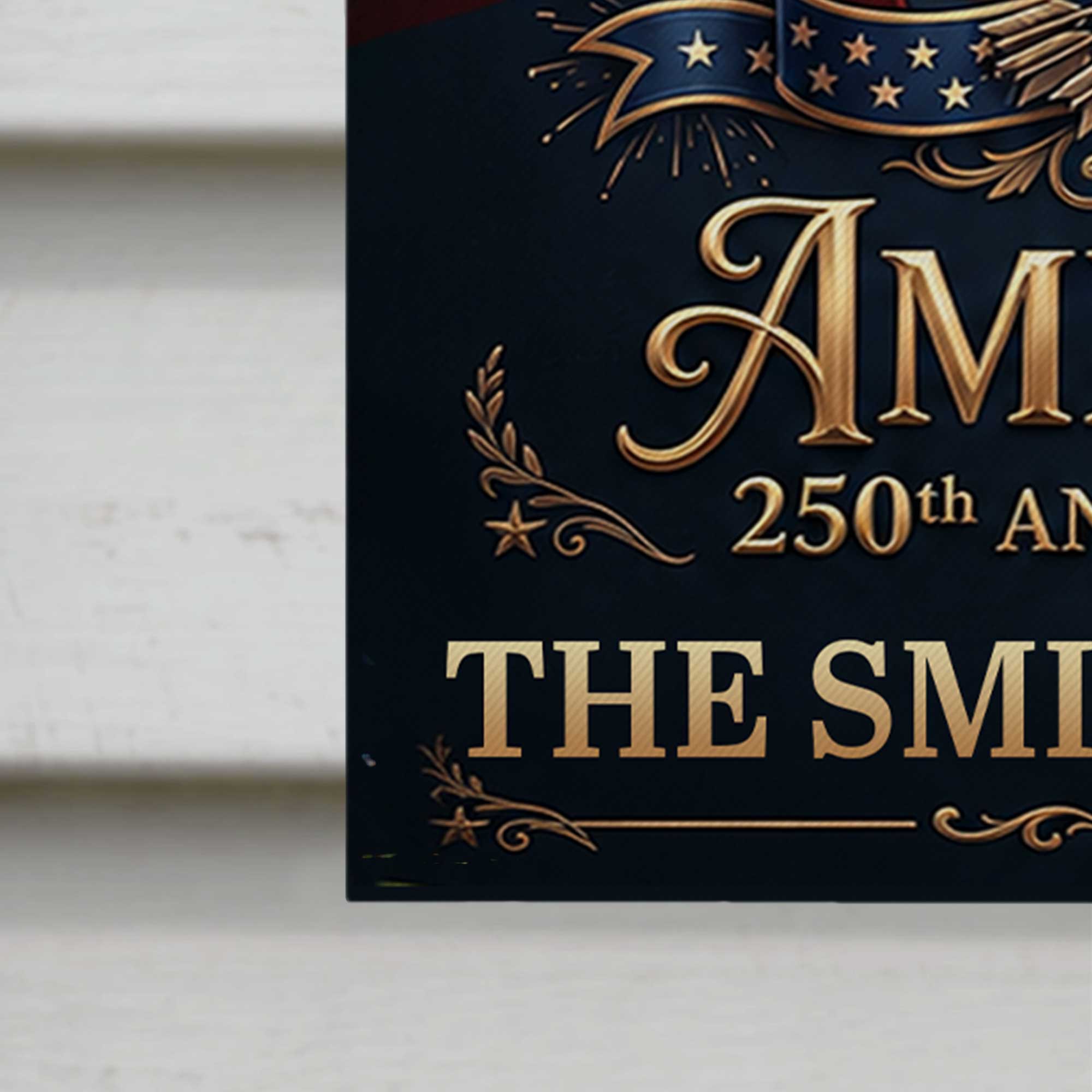 Personalized American Flag Garden Flag Custom Name 250th Anniversary Gift Garden Flag GradoCreations