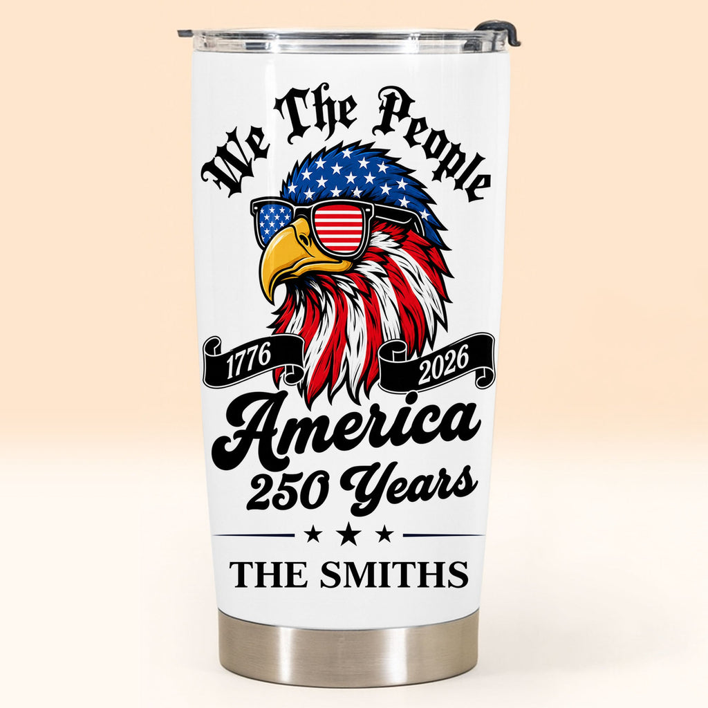 Personalized 20oz Stainless Steel Tumbler Custom Name Eagle Gift for Dad 20oz Tumbler GradoCreations