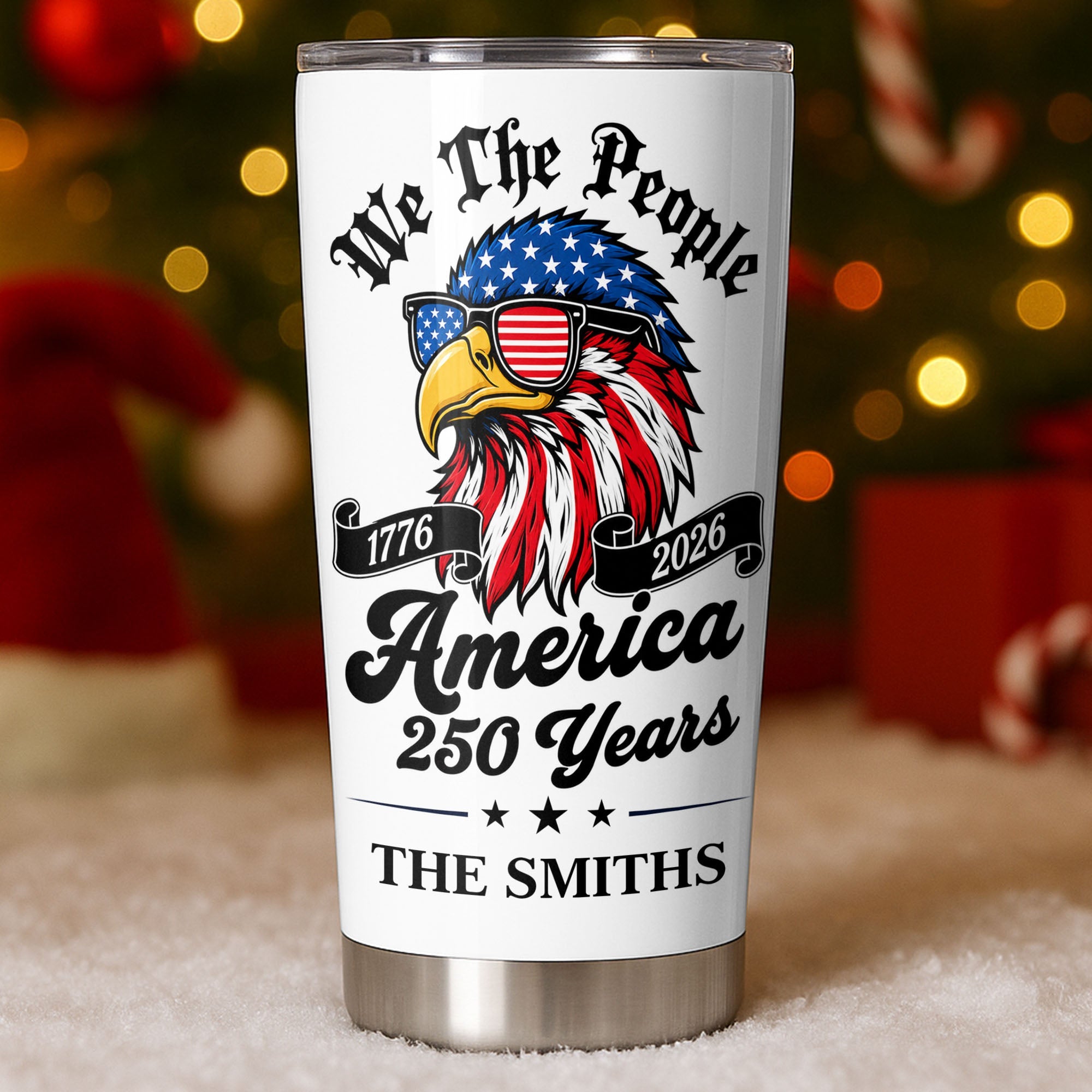 Personalized 20oz Stainless Steel Tumbler Custom Name Eagle Gift for Dad 20oz Tumbler GradoCreations