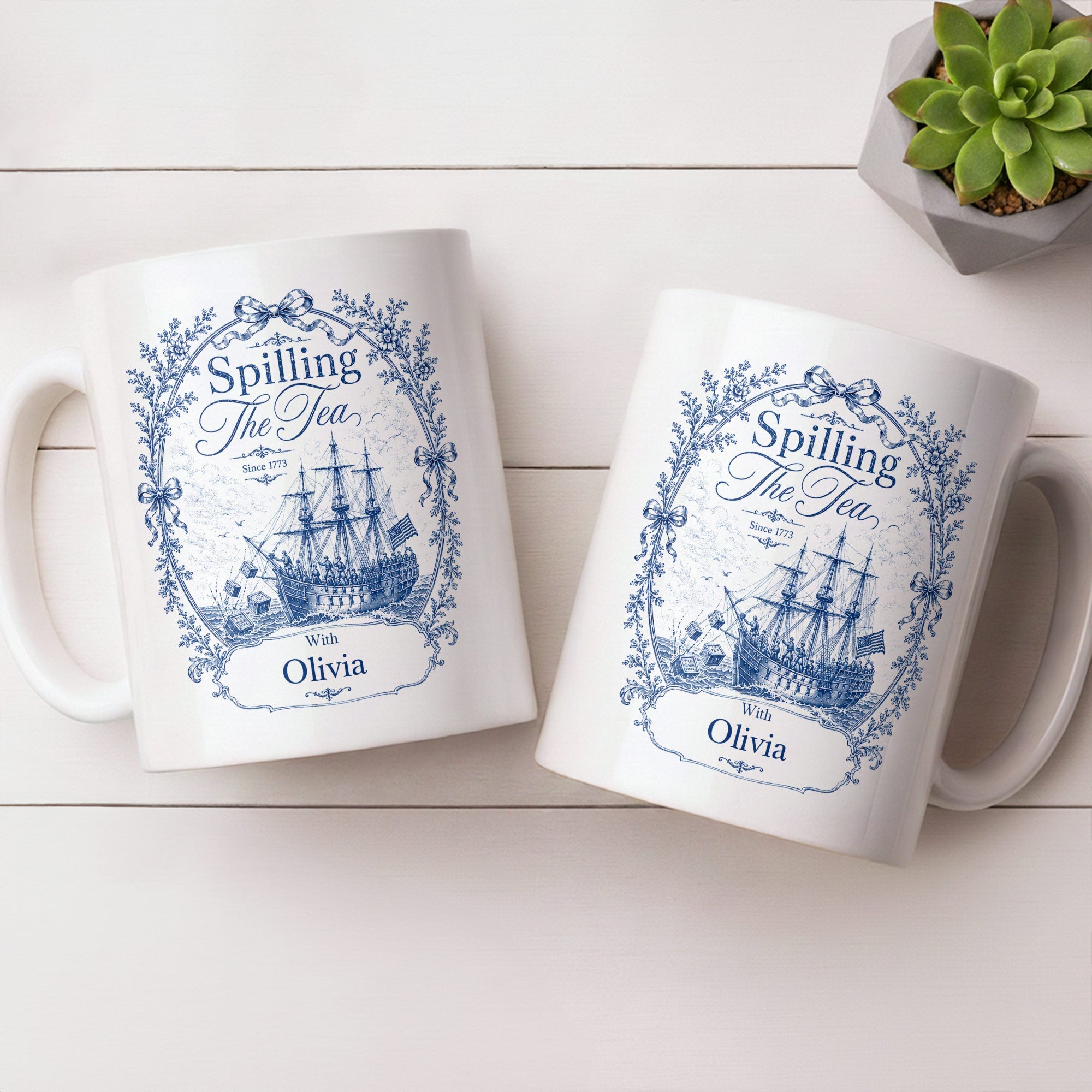 Personalized Edge-to-Edge Coffee Mug Custom Name Bestie Gift Edge-to-edge Mug GradoCreations