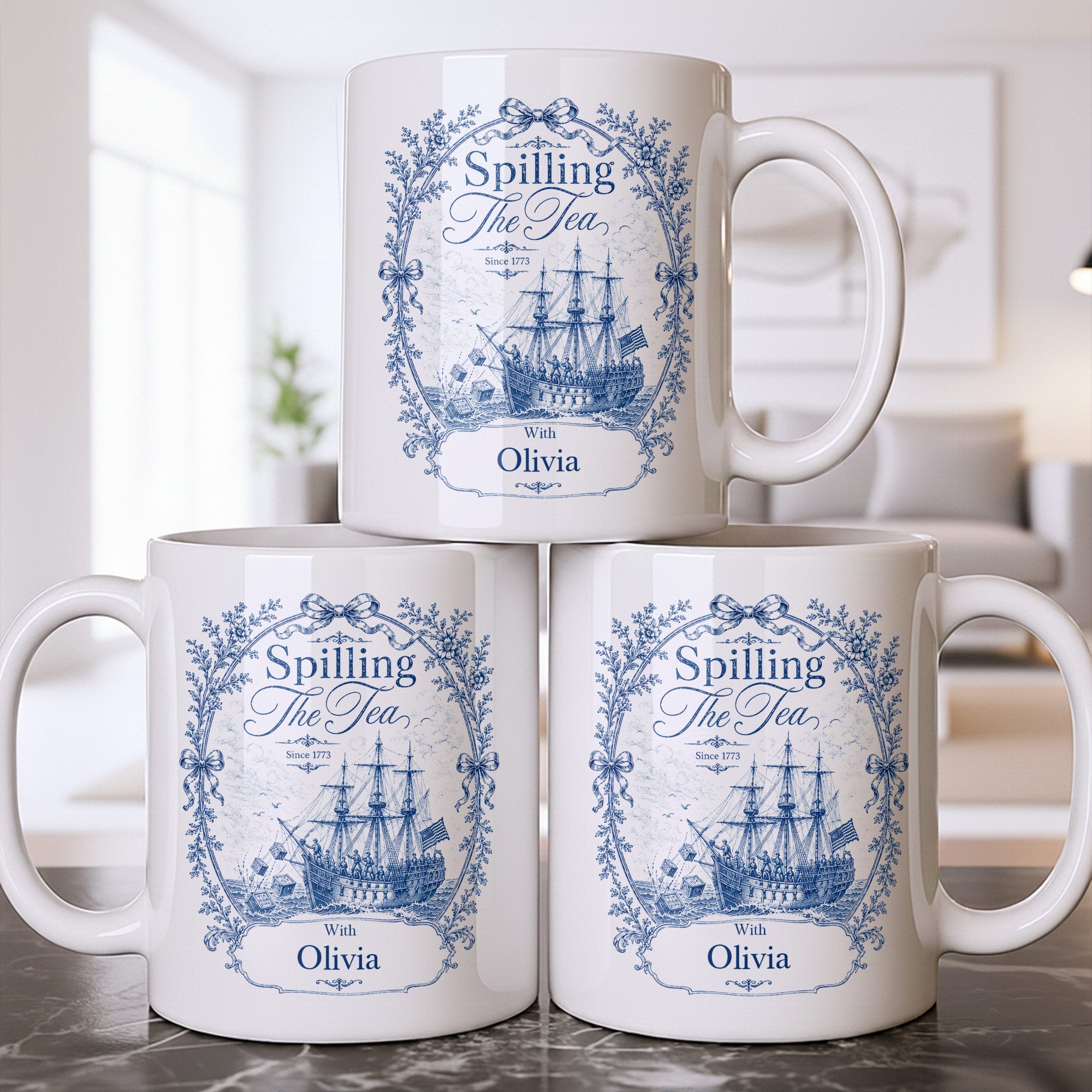Personalized Edge-to-Edge Coffee Mug Custom Name Bestie Gift Edge-to-edge Mug GradoCreations