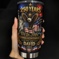 Personalized 20oz Stainless Steel Tumbler American Flag Gift for Dad 20oz Tumbler GradoCreations