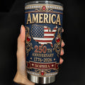 Personalized 250th Anniversary USA Map Stainless Steel Tumbler 20oz Gift 20oz Tumbler GradoCreations