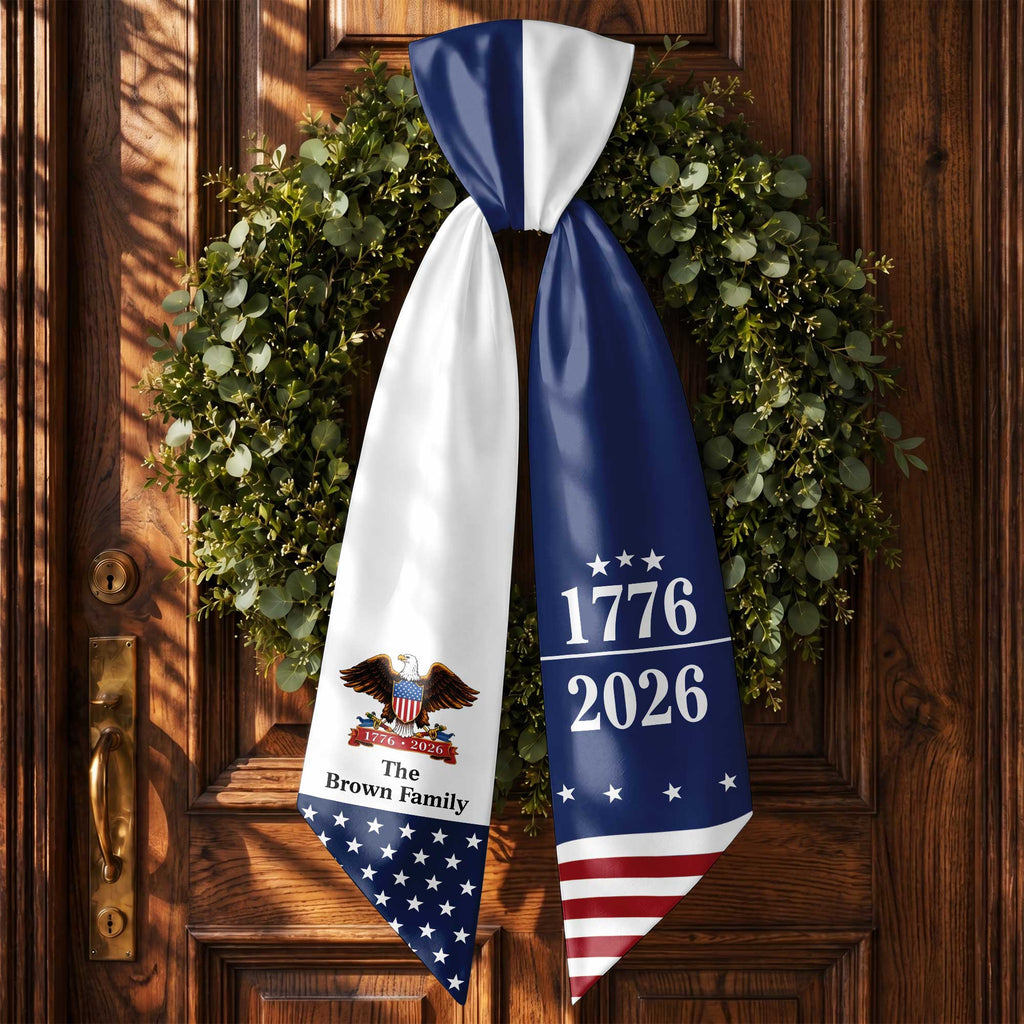 Personalized Patriotic Decorative Sash American Eagle Gift Decorative Sash GradoCreations