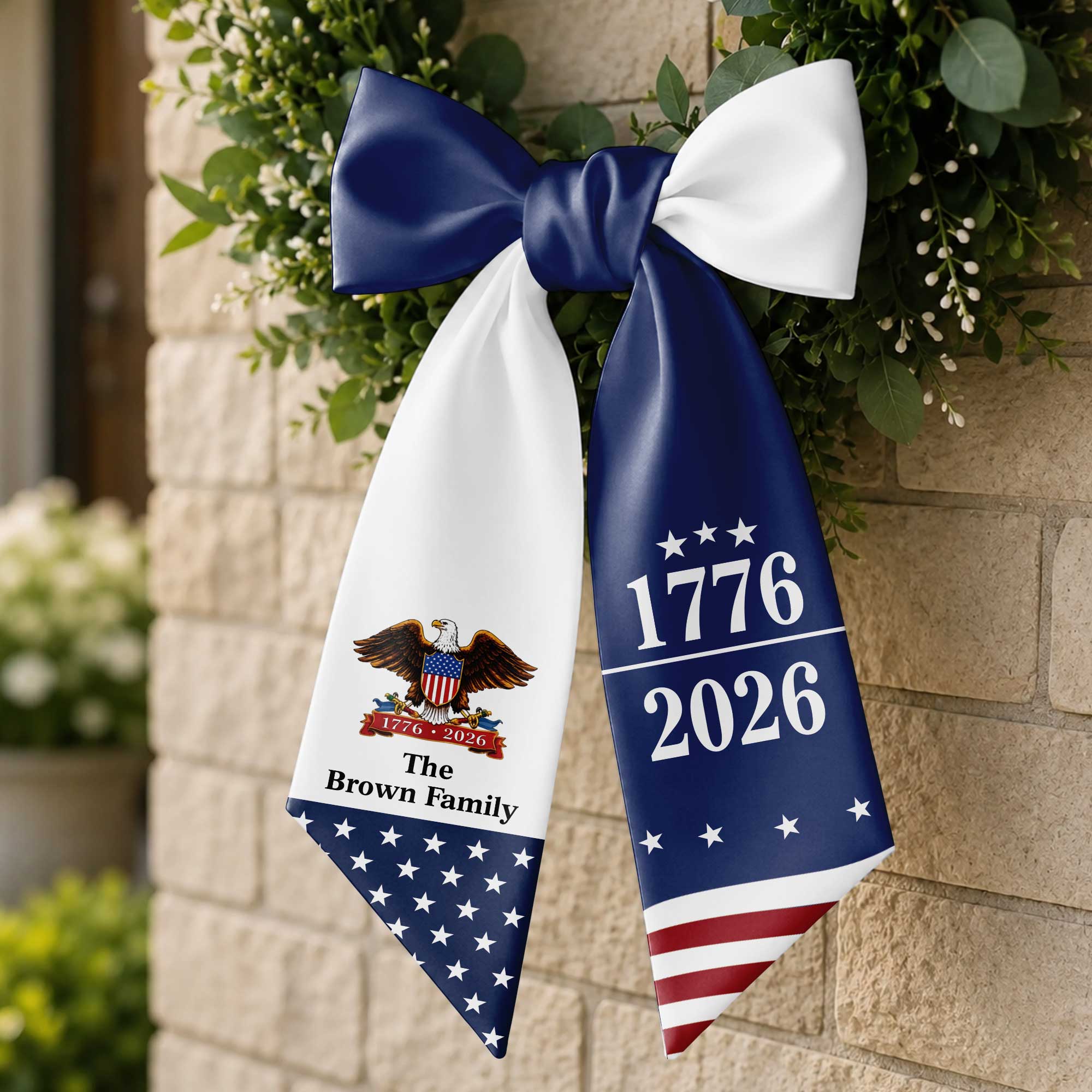 Personalized Patriotic Decorative Sash American Eagle Gift Decorative Sash GradoCreations
