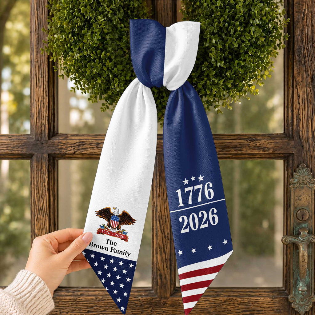 Personalized Patriotic Decorative Sash American Eagle Gift Decorative Sash GradoCreations