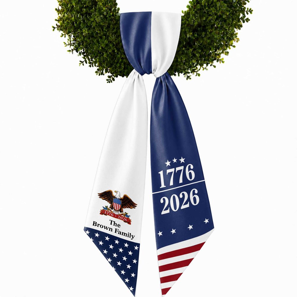 Personalized Patriotic Decorative Sash American Eagle Gift Decorative Sash GradoCreations
