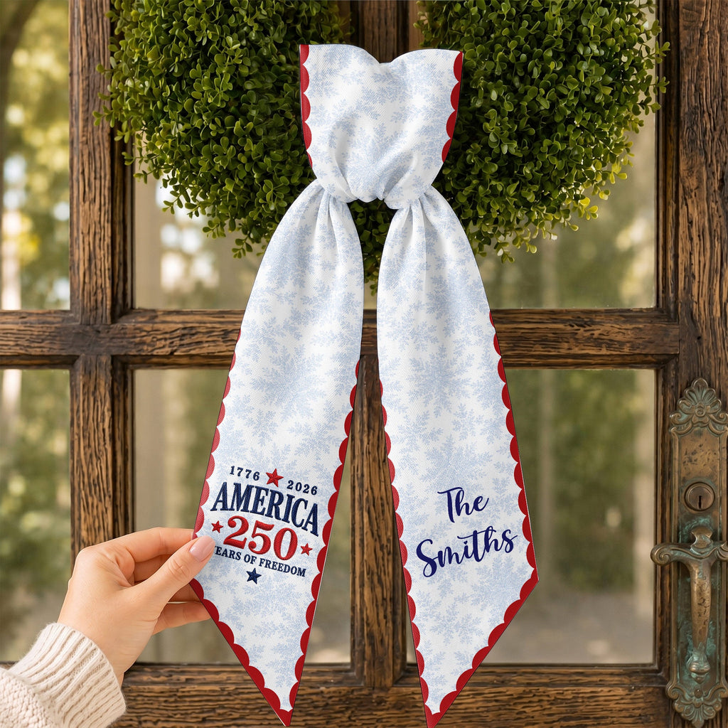 Personalized Decorative Sash with American Flag Design for 4th of July Events Decorative Sash GradoCreations