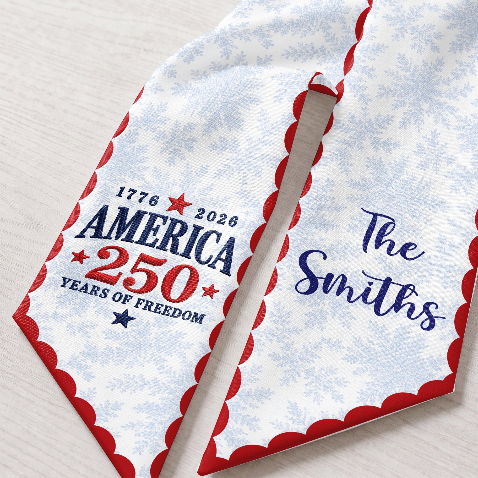 Personalized Decorative Sash with American Flag Design for 4th of July Events Decorative Sash GradoCreations