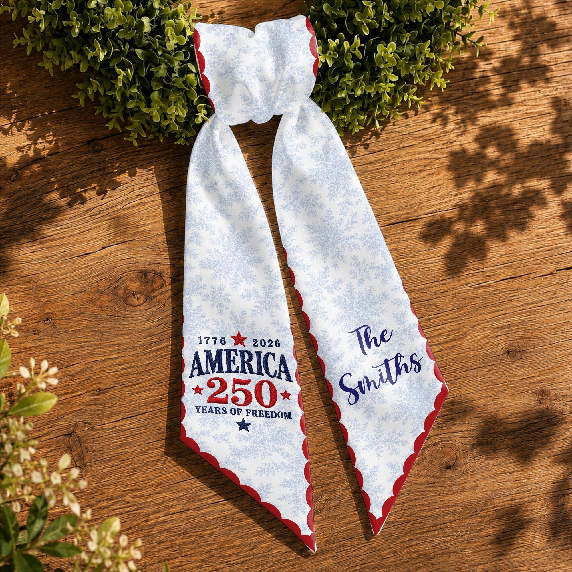 Personalized Decorative Sash with American Flag Design for 4th of July Events Decorative Sash GradoCreations