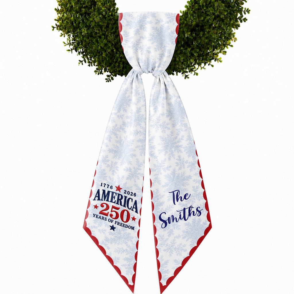 Personalized Decorative Sash with American Flag Design for 4th of July Events Decorative Sash GradoCreations