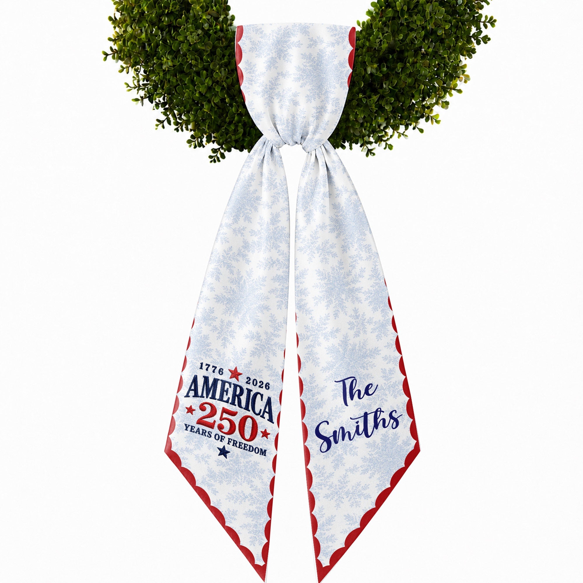 Personalized Decorative Sash with American Flag Design for 4th of July Events Decorative Sash GradoCreations
