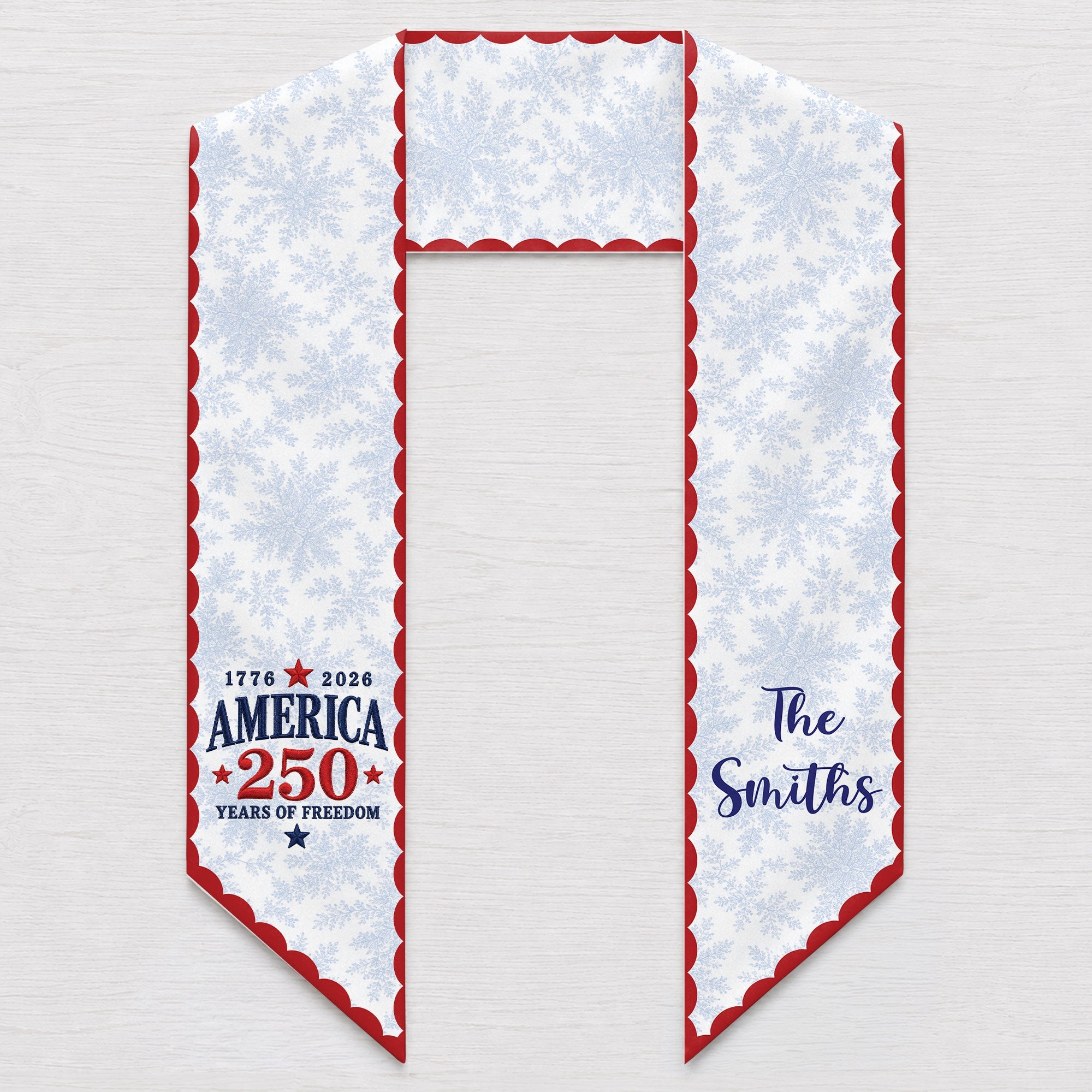 Personalized Decorative Sash with American Flag Design for 4th of July Events Decorative Sash GradoCreations
