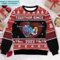 Personalized Ugly Sweater Custom Names Christmas Gift for Couple