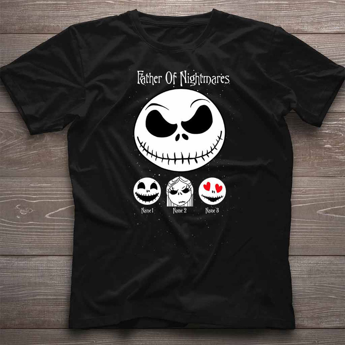 Personalized Nightmare Family T-shirt & Hoodie Custom Names Gift for Halloween T-shirt & Hoodie GradoCreations