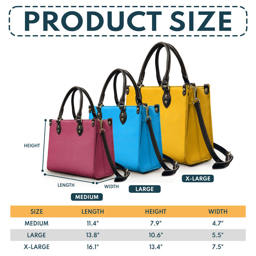 Personalized Leather Handbag for Teacher with Name Customization Leather Bag GradoCreations