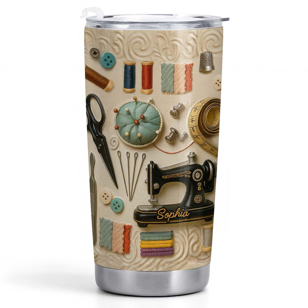 Personalized 20oz Stainless Steel Tumbler Custom Name Gift for Crafters