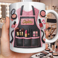 Personalized Makeup Artist Coffee Mug Custom Gift for Beautician Edge-to-edge Mug GradoCreations