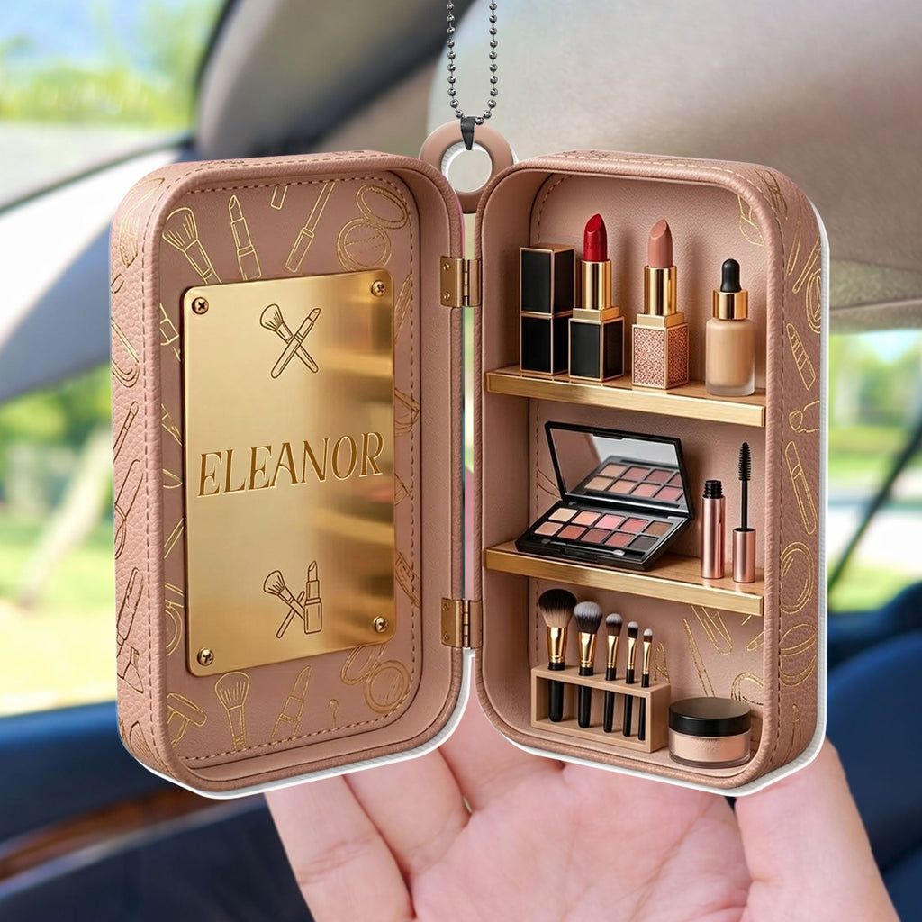 Personalized Custom Acrylic Ornament Makeup Lover Gift Idea Car Acrylic Ornament GradoCreations