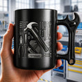 Personalized Wrench Handle Coffee Mug Custom Name Gift for Dad Wrench Handle Mug GradoCreations