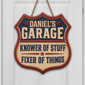 Personalized Garage Sign Custom Name Gift for Dad Eco-Friendly Wood Sign GradoCreations