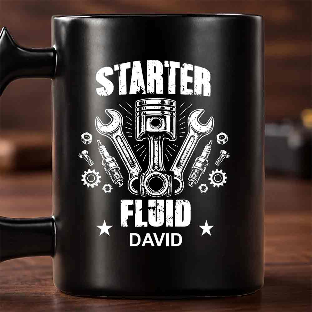 Personalized Wrench Handle Coffee Mug Custom Name Gift for Dad Wrench Handle Mug GradoCreations