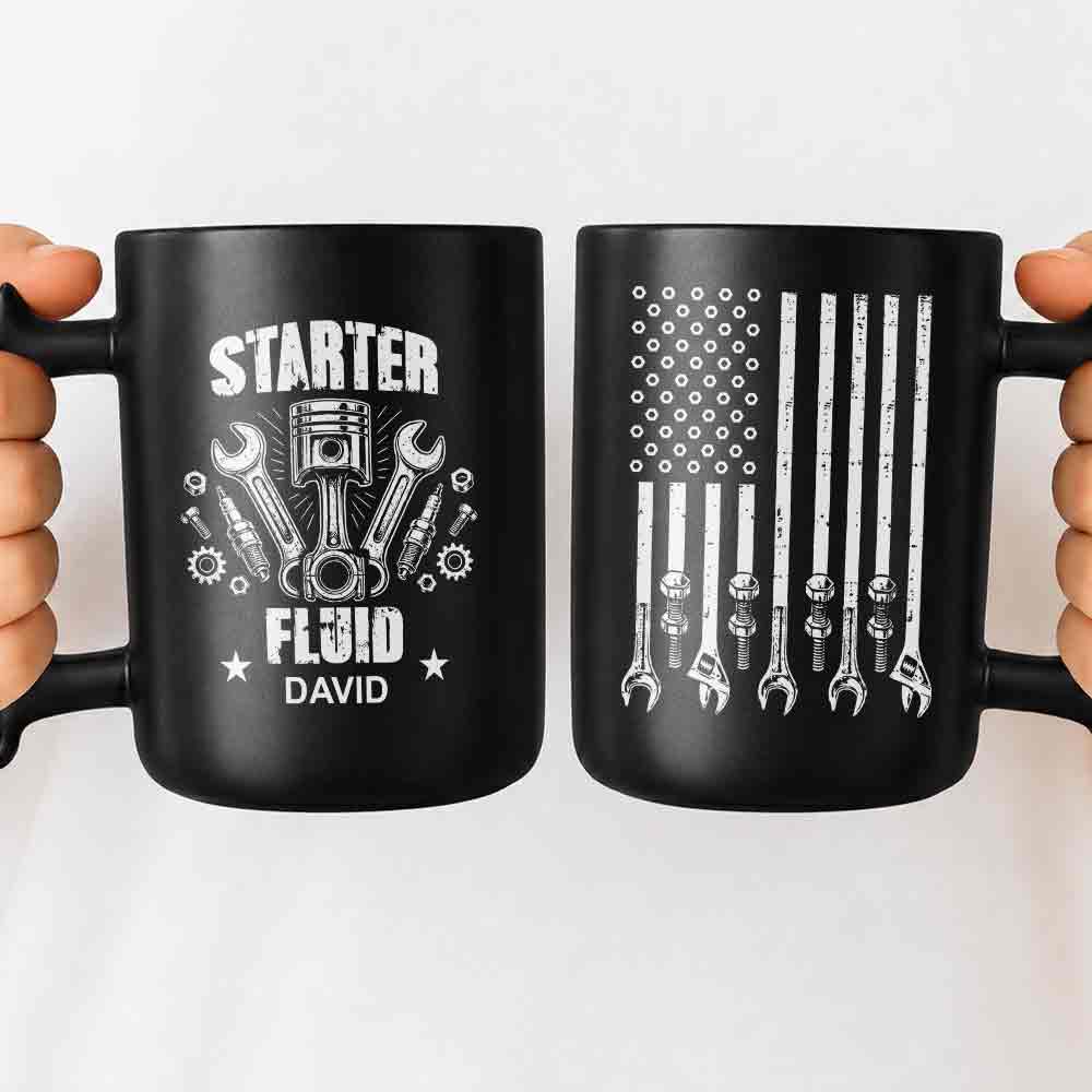 Personalized Wrench Handle Coffee Mug Custom Name Gift for Dad Wrench Handle Mug GradoCreations