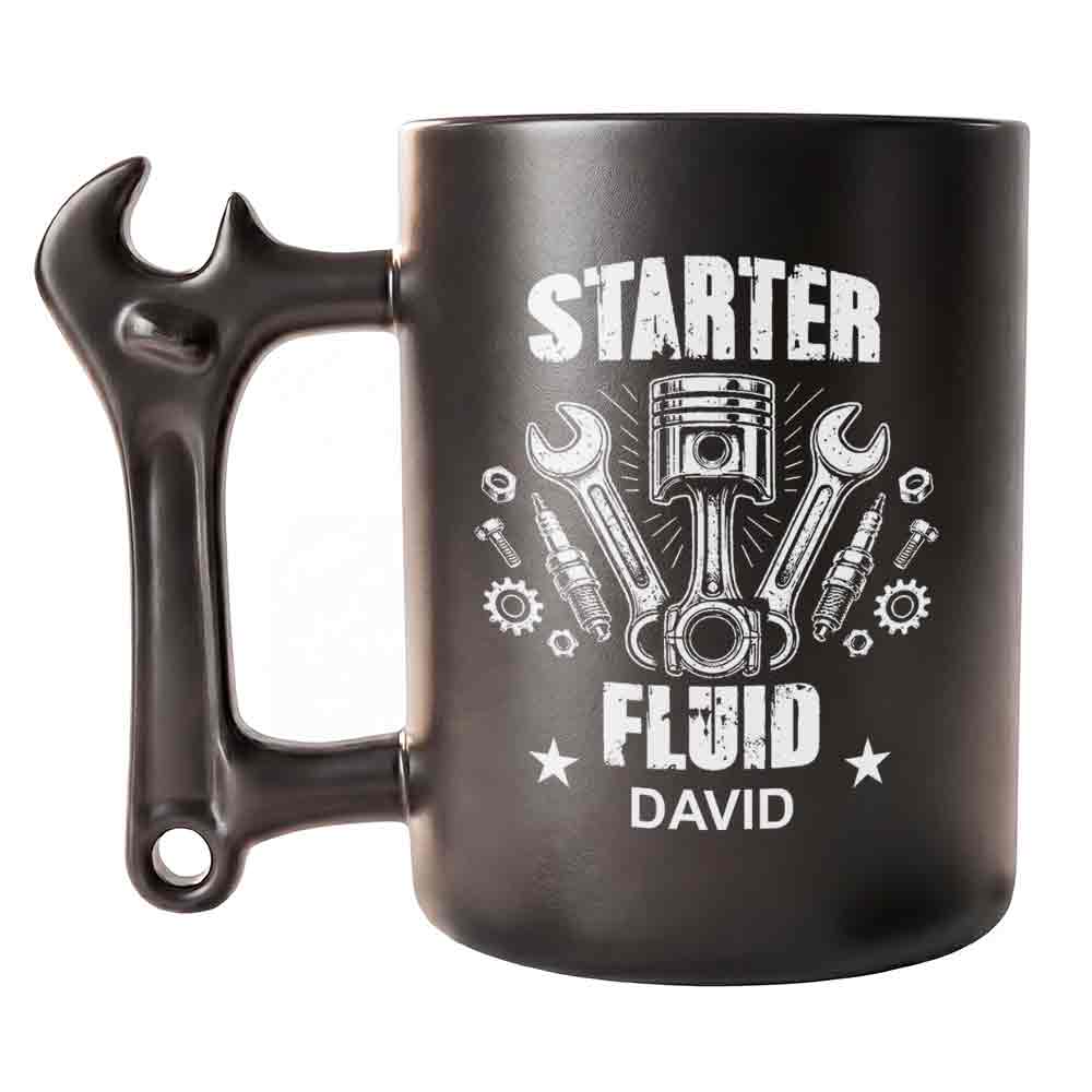 Personalized Wrench Handle Coffee Mug Custom Name Gift for Dad Wrench Handle Mug GradoCreations