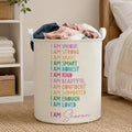Personalized Affirmation Storage Basket Custom Name Gift for Kids Basket GradoCreations