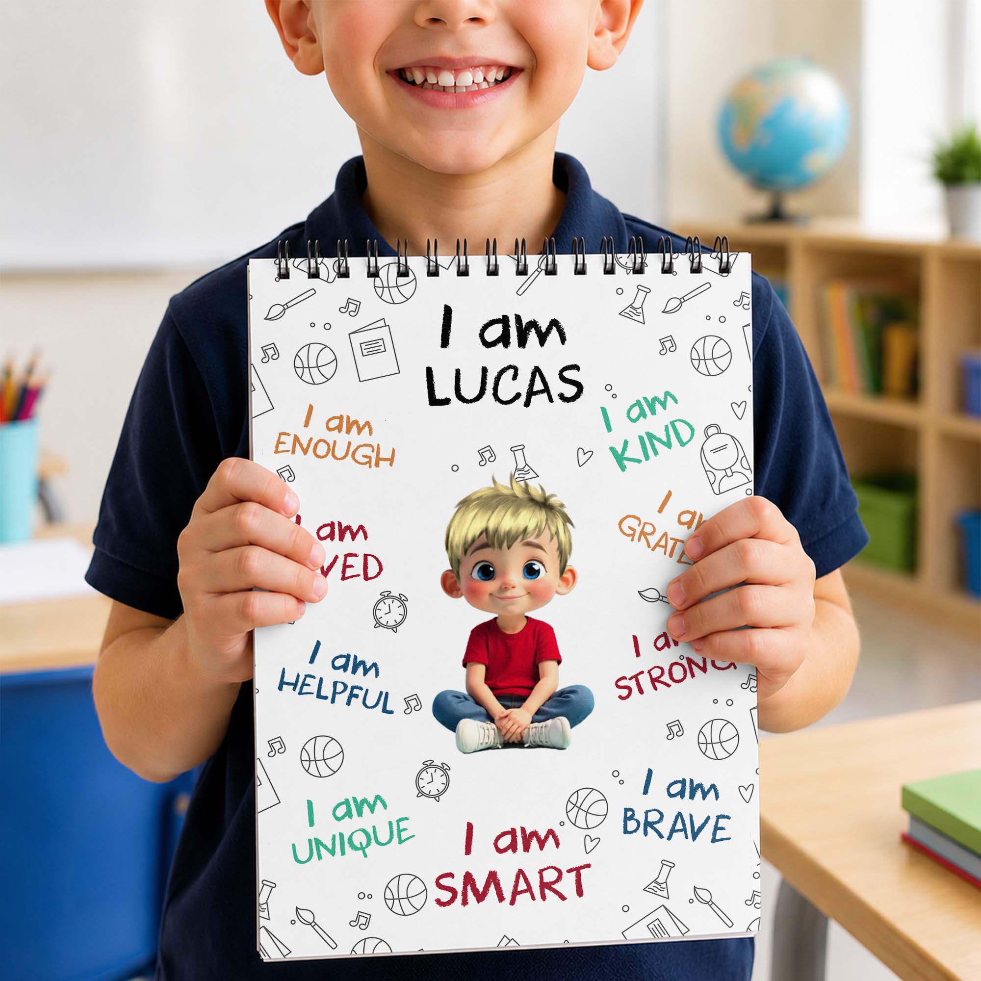 Personalized Sketch Book Custom Name Gift for Kids Sketch Book GradoCreations