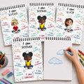 Personalized Sketch Book Custom Name Gift for Kids Sketch Book GradoCreations
