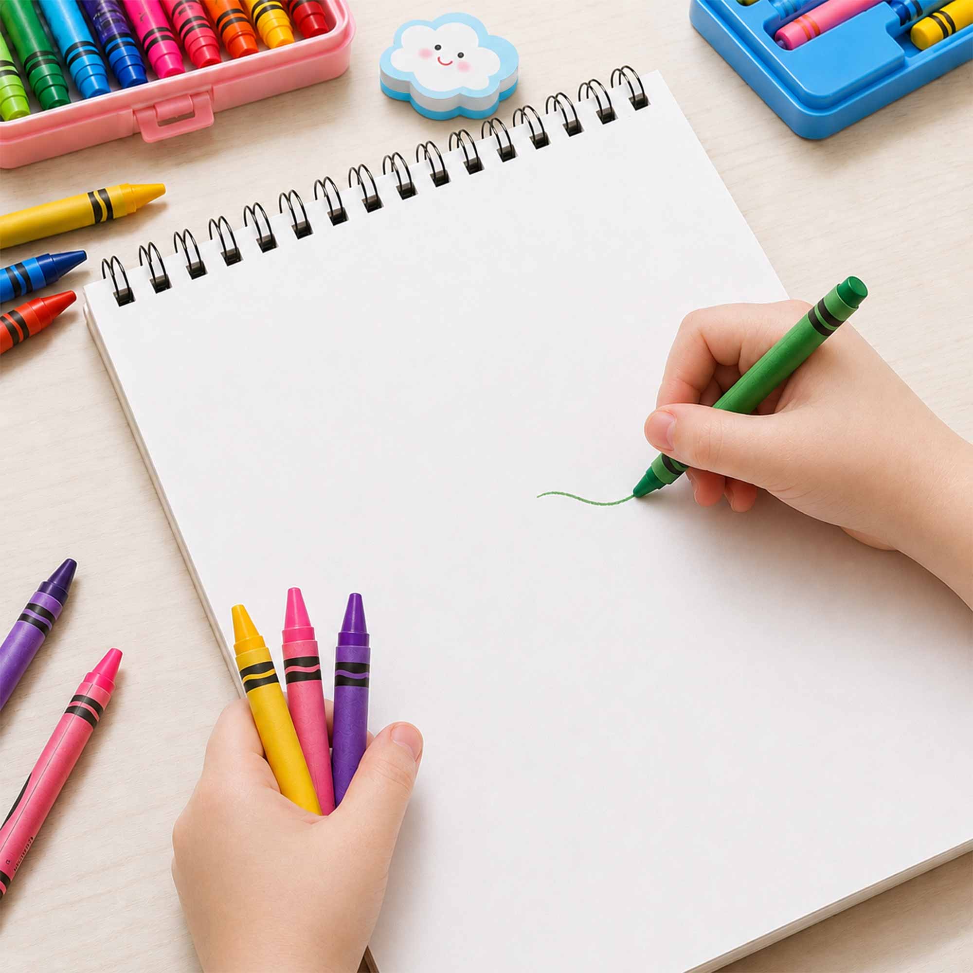 Personalized Sketch Book Custom Photo Affirmations Gift for Kids