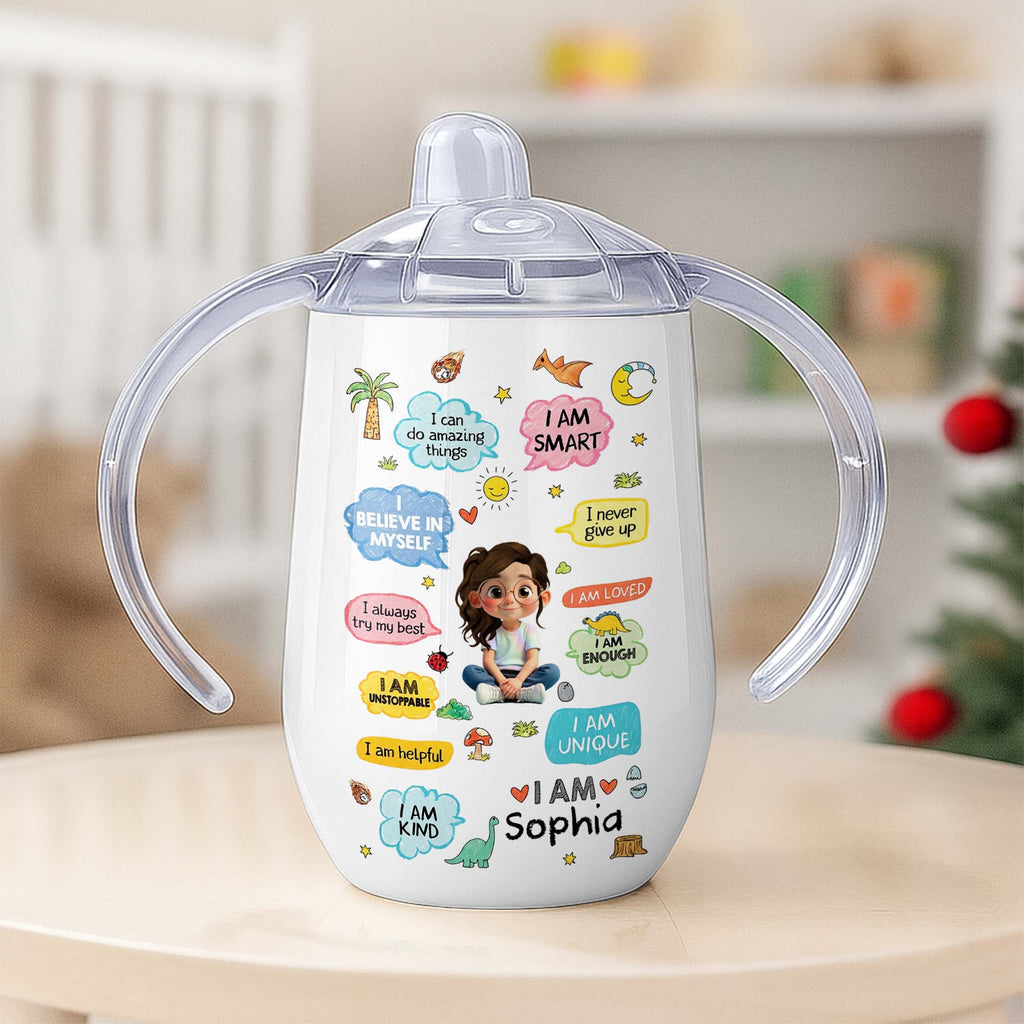 Personalized Stainless Steel Sippy Cup Custom Name Gift for Kids Sippy Cup GradoCreations