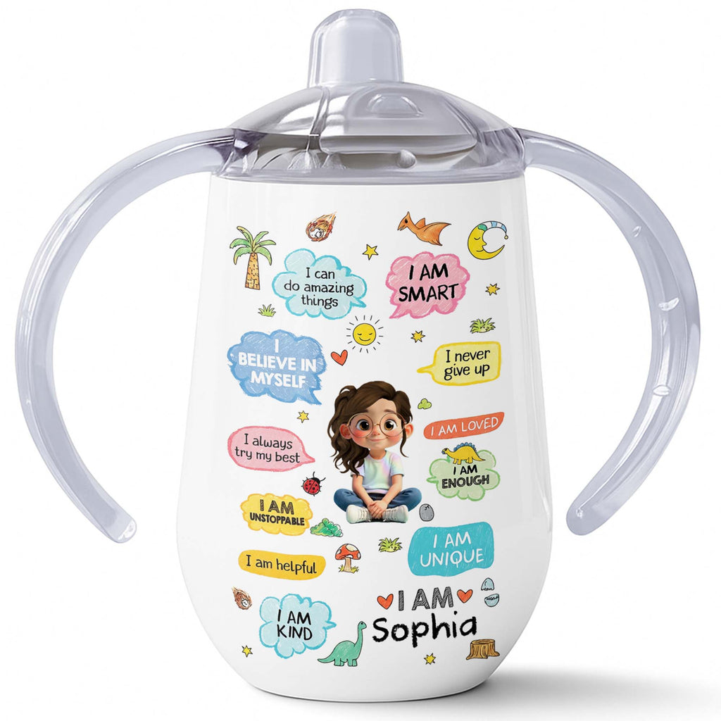 Personalized Stainless Steel Sippy Cup Custom Name Gift for Kids Sippy Cup GradoCreations